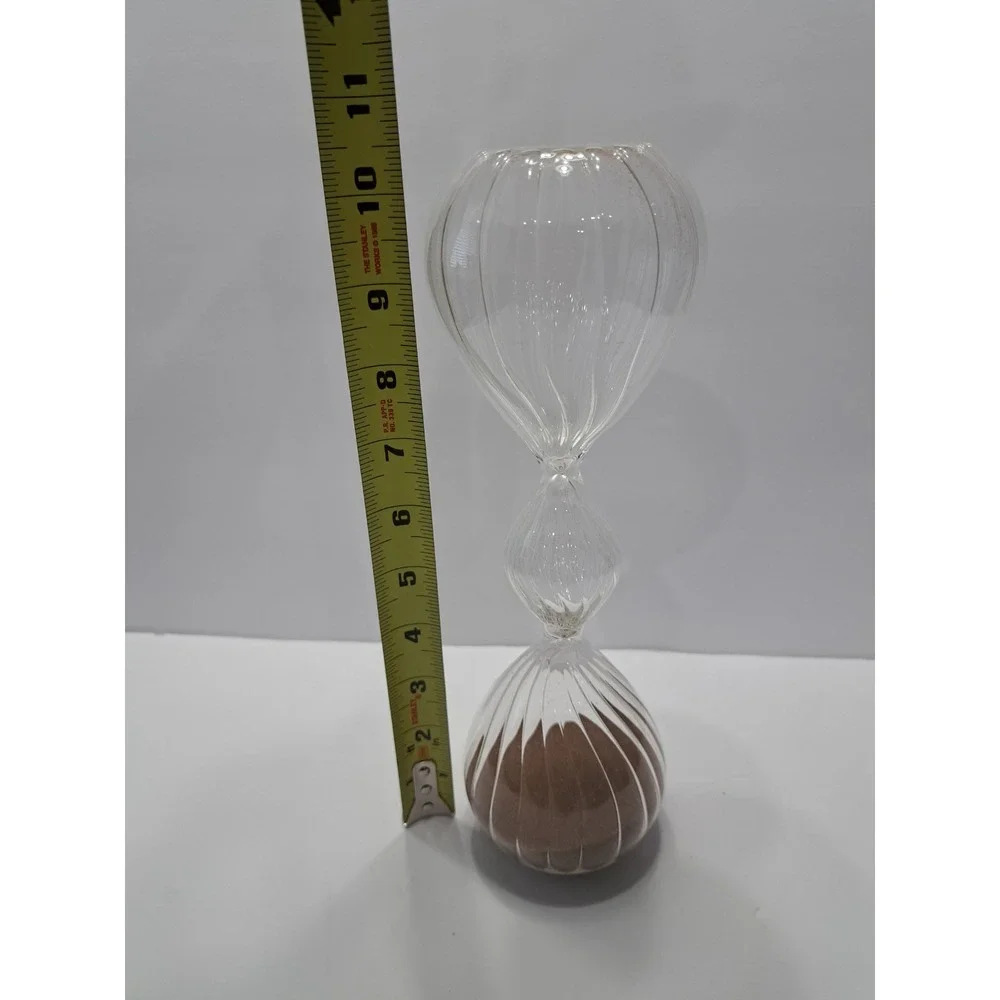 Hand blown Glass Sand Timer Desktop Clock Decor.‎